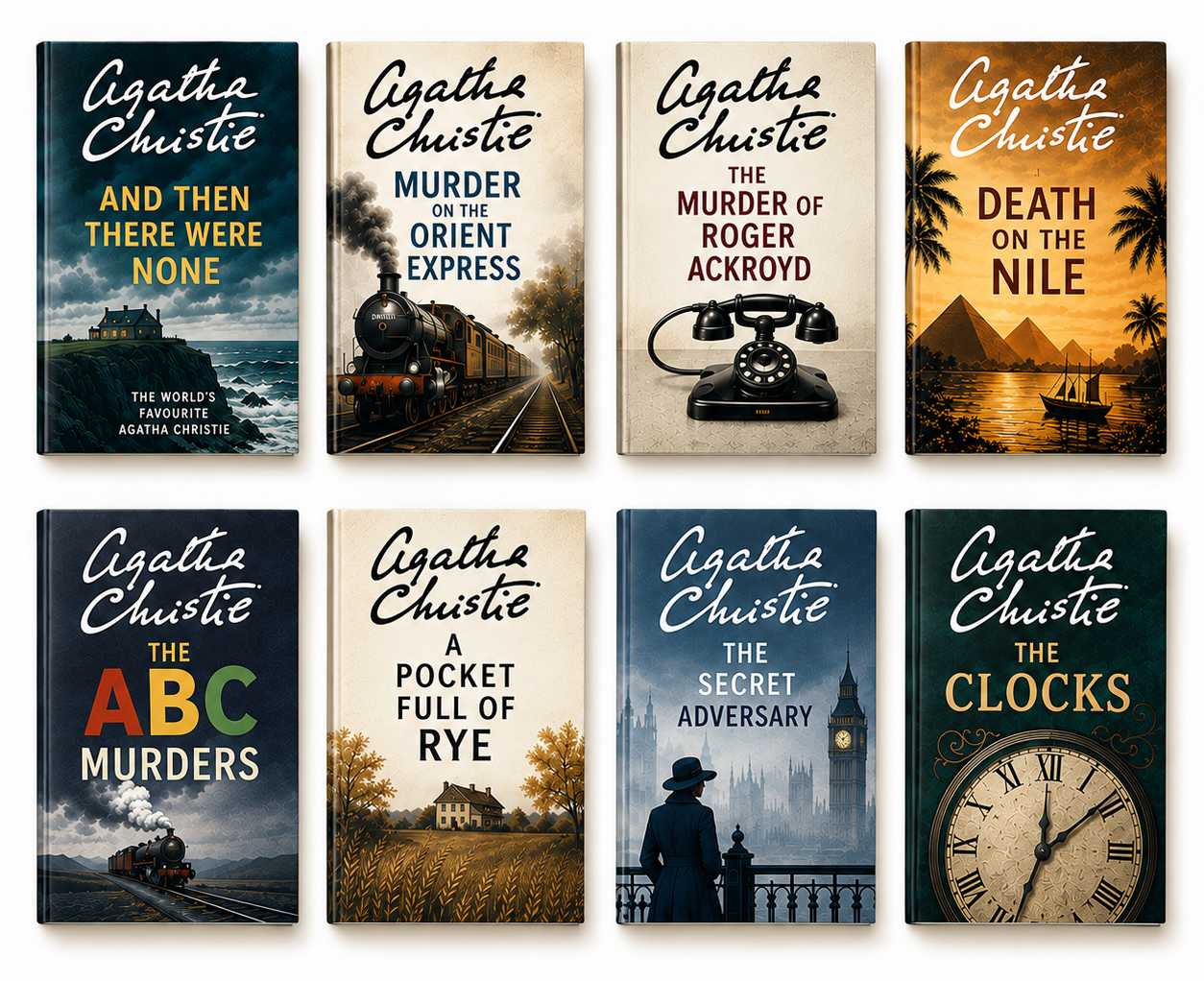 Agatha Christie books cover
